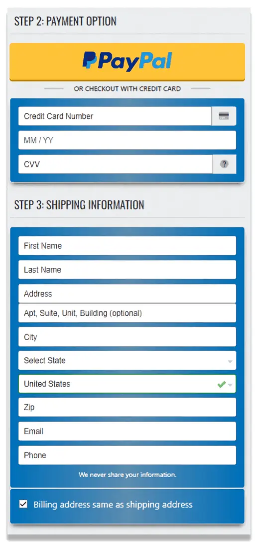 Moerie Haircare Secure Checkout Page